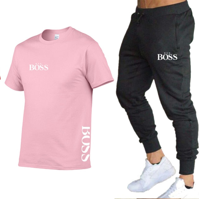 BOSS Brand Men's Track Suit Sportswear Track Suit Men's 2-Piece Set