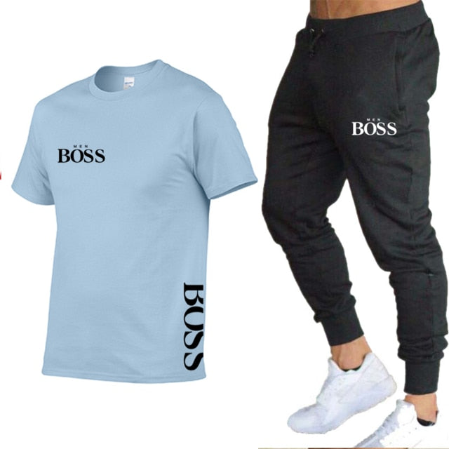 BOSS Brand Men's Track Suit Sportswear Track Suit Men's 2-Piece Set