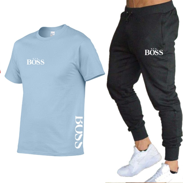 BOSS Brand Men's Track Suit Sportswear Track Suit Men's 2-Piece Set