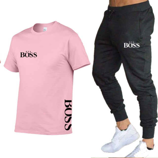 BOSS Brand Men's Track Suit Sportswear Track Suit Men's 2-Piece Set