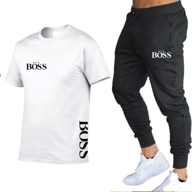 BOSS Brand Men's Track Suit Sportswear Track Suit Men's 2-Piece Set