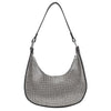 Super Mini Design Shoulder Bags for Women Blingbling Rhinestone Underarm Bag Female Luxury Chain Halfmoon Shiny Handbag Clutch