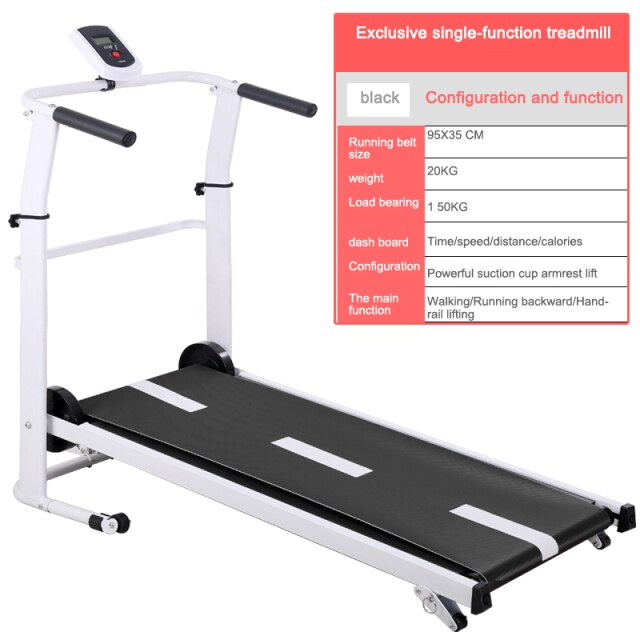 Treadmill Home Small Folding Style Fitness Equipment Mini Lengthened Stepper Three-in-one Multi-function Manual Adjustment