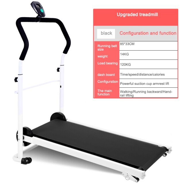 Treadmill Home Small Folding Style Fitness Equipment Mini Lengthened Stepper Three-in-one Multi-function Manual Adjustment