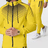 Men Zipper Hooded Sets Tracksuit Autumn Male Hoodie Set 2 Pieces Sporting Outerwear Jogging Suit Gym Clothes Jacket + Pants Sets