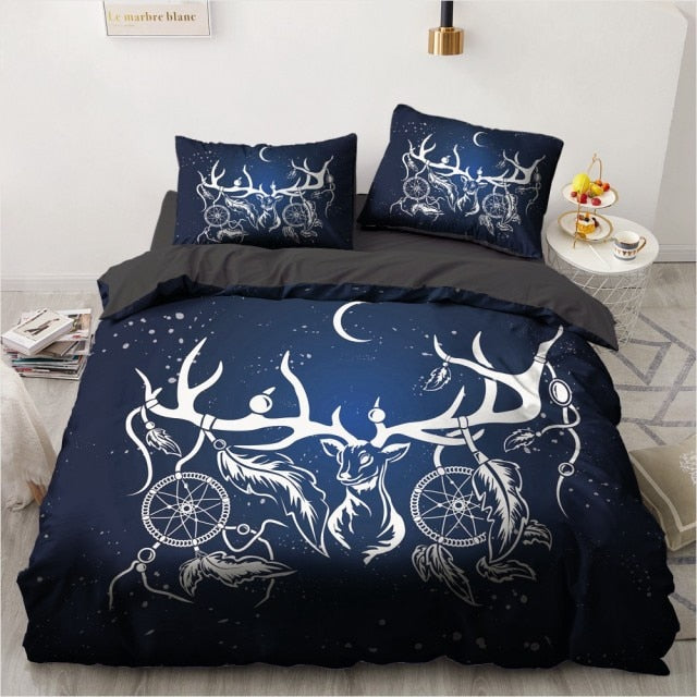 Mandala Luxury 3D Design Custom Bed Linen Comforter Quilt Cover Bedding Set Single King Queen Double Single Size Home Textile