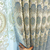 2021 New European Style Simple Gold Thread Embroidered Curtains for Living Room Bedroom Study Blackout Curtain Customization
