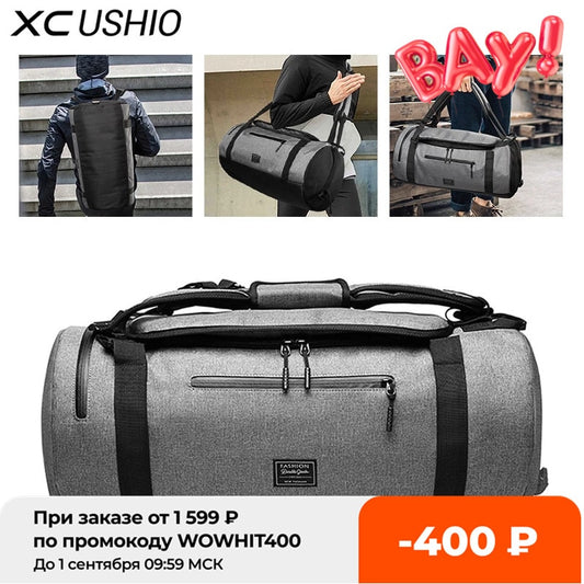 XC Gym Bag Multifunction Men's Gym Sports Bag Women Fitness Sport Bag Backpack with Shoe Compartment for Travel Yoga Training