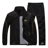 Men&#39;s sportswear Casual Tracksuit Long Sleeve Running Jogging Athletic male Sets outwear 2pcs Sweatshirt + pant track suit men