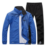 Men&#39;s sportswear Casual Tracksuit Long Sleeve Running Jogging Athletic male Sets outwear 2pcs Sweatshirt + pant track suit men