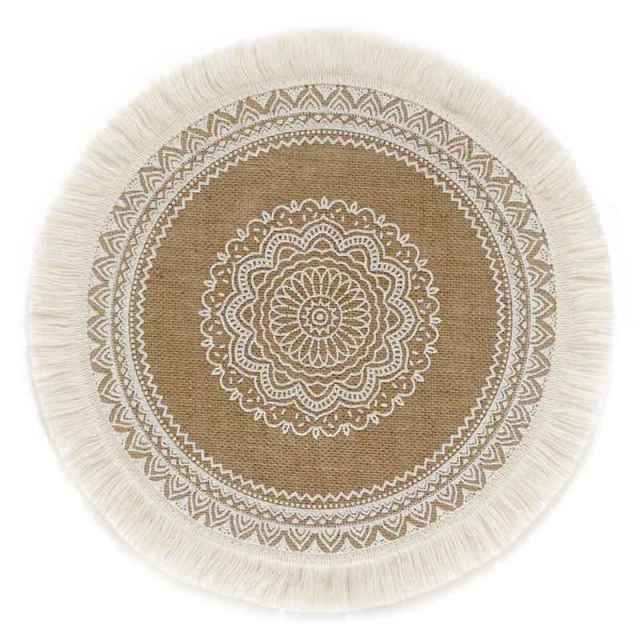 2021 New Coasters Large Size Table Mat Bohemia Macrame Cotton Braid Coaster Home Decor For Coffe Cup Plate Dish Coasters