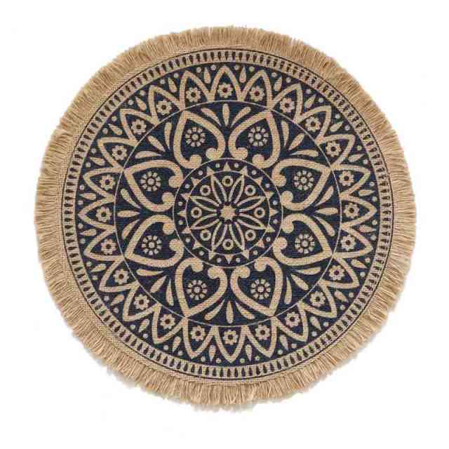 2021 New Coasters Large Size Table Mat Bohemia Macrame Cotton Braid Coaster Home Decor For Coffe Cup Plate Dish Coasters