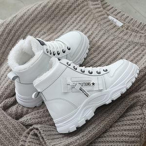 Women Boots Winter Fashion Chunky Sneakers Casual Plus Platform Boots Women Fashion Bottes Warm Plush Women Shoes Botas De Mujer