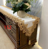 Europe Embroidered Coffee Table flag Table Runner Home Fabric TV Cabinet Tablecloth Dust Cover Lace Table cloth Bed Runner