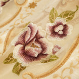 High-grade European Hollow Embroidery Semi-shading Curtains for Living Dining Room Bedroom.