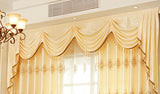 High-grade European Hollow Embroidery Semi-shading Curtains for Living Dining Room Bedroom.