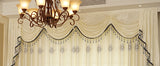 High-grade European Hollow Embroidery Semi-shading Curtains for Living Dining Room Bedroom.