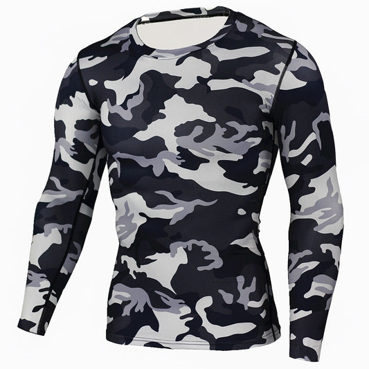 New Camouflage Compression Crossfit Workout Top