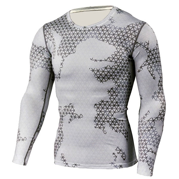 New Camouflage Compression Crossfit Workout Top